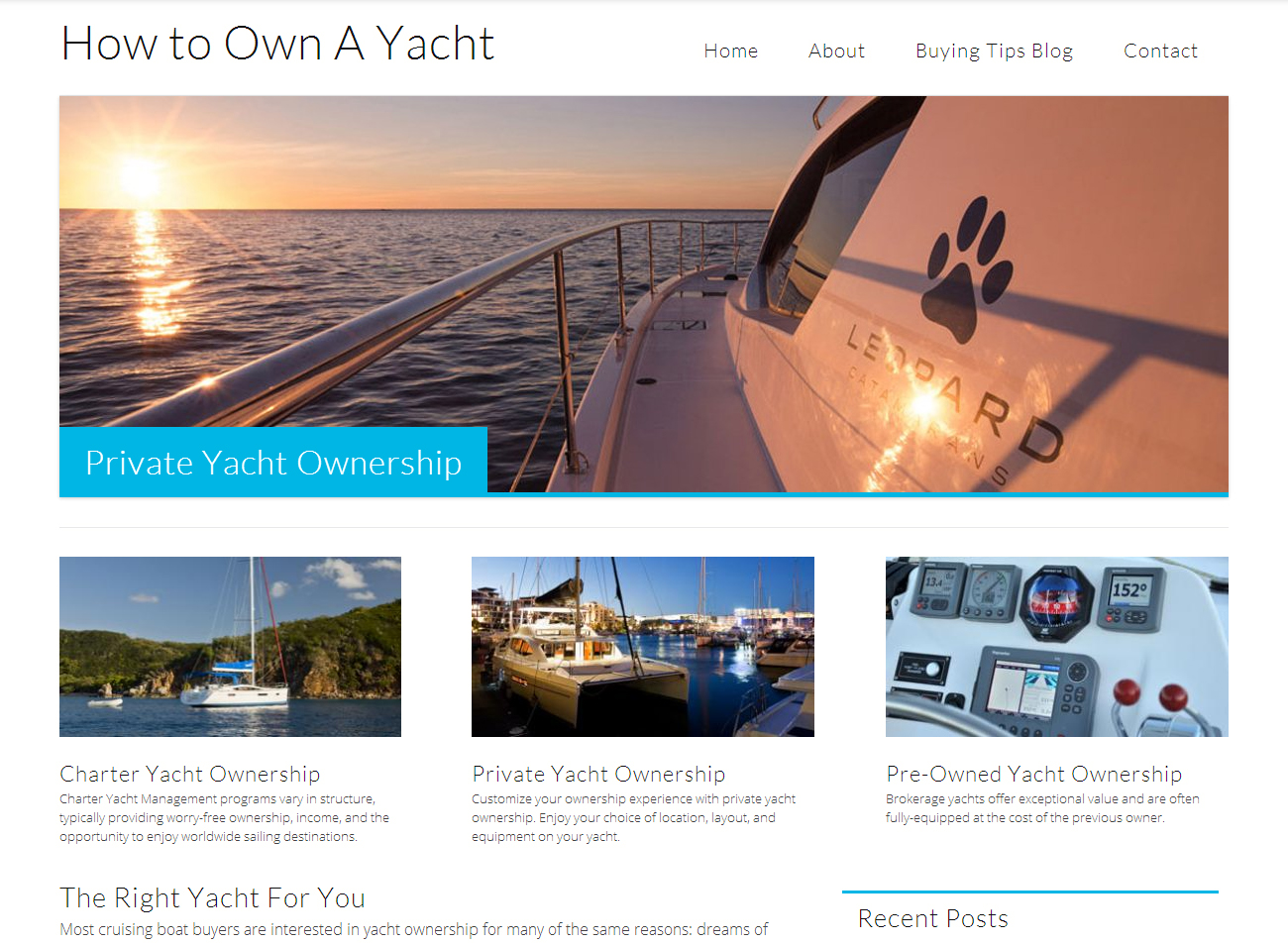 Yacht Ownership Website