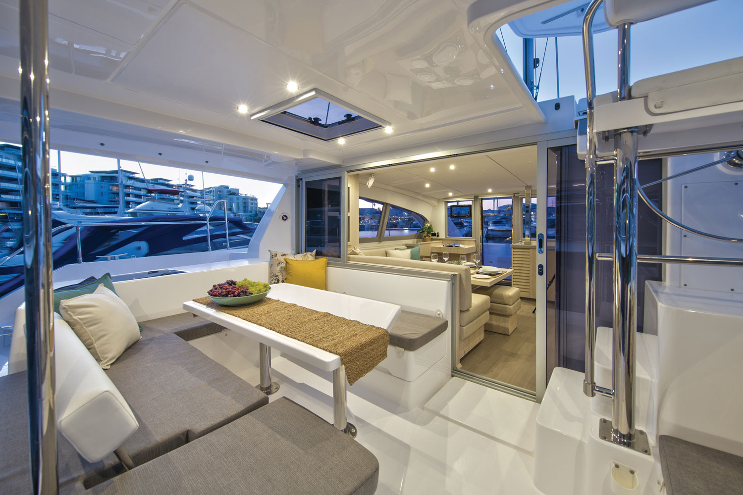 leopard catamaran interior