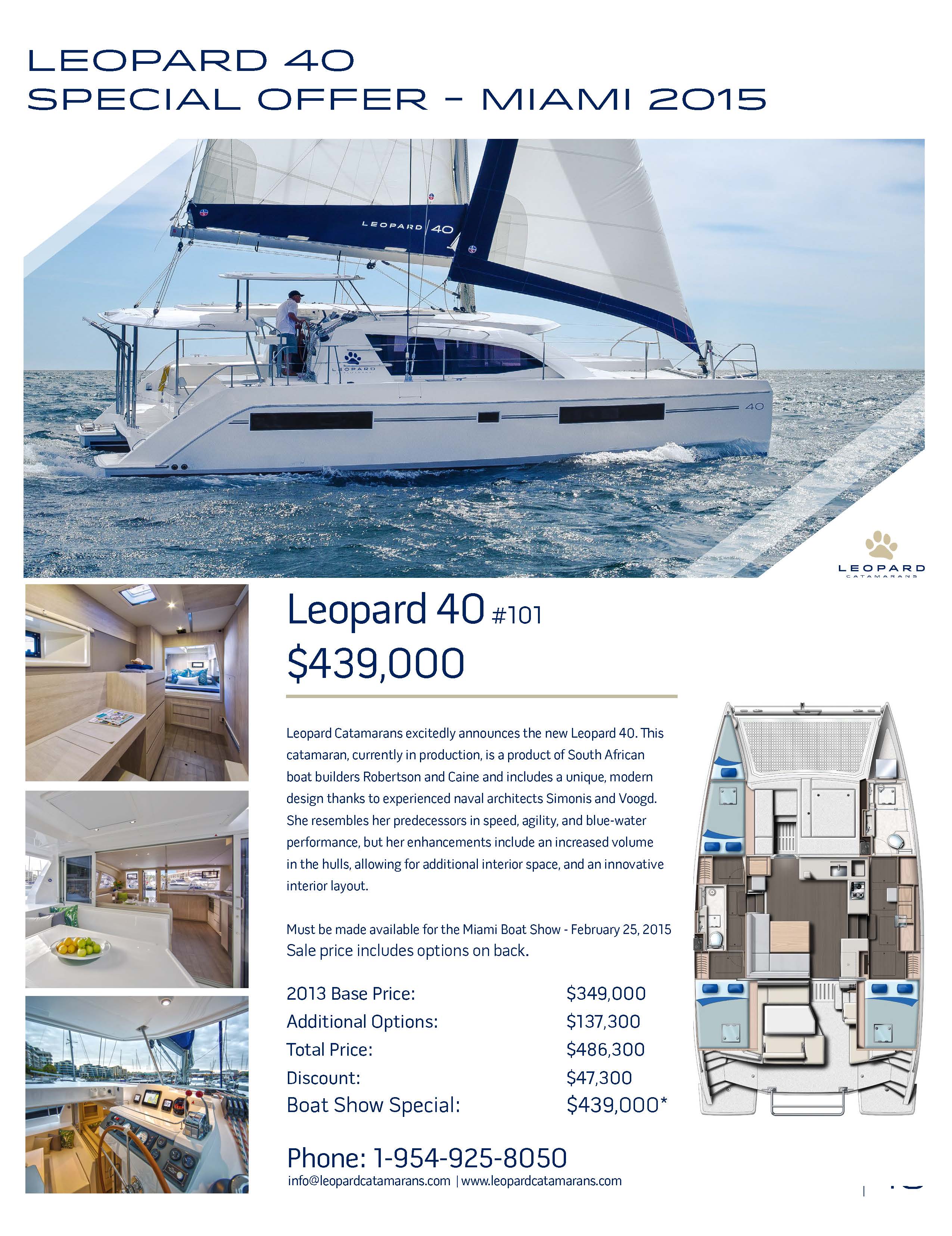 2015 Miami Boat Show Leopard Catamarans Us