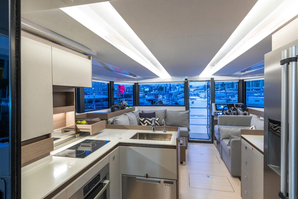 Leopard 40 Powercat Galley