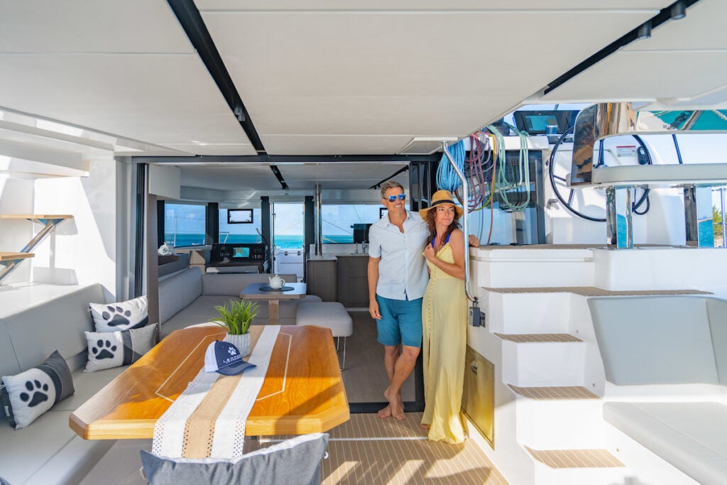 Leopard 46 Cockpit and Salon