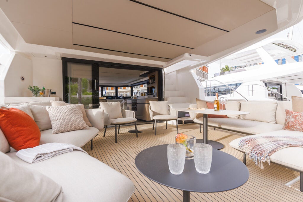 Leopard 53PC Aft Cockpit