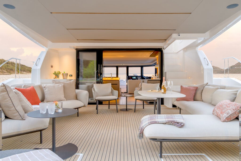 Leopard 53PC Cockpit Dusk