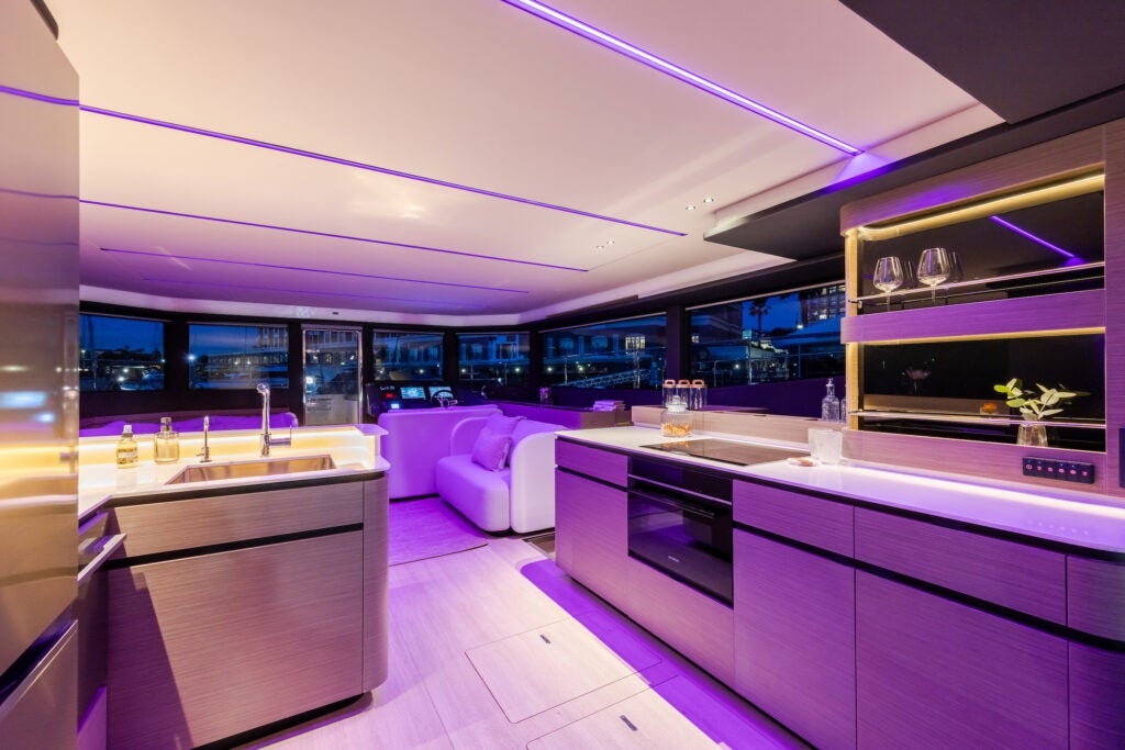 Leopard 53PC Galley Night