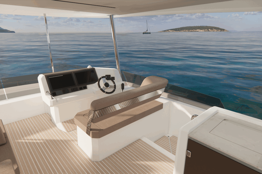 Leopard 53 Powercat New Flybridge Helm