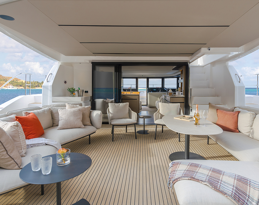 Leopard 53PC Refresh Aft Cockpit