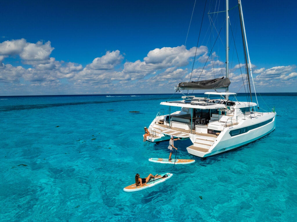 Paddleboarding around Leopard 52