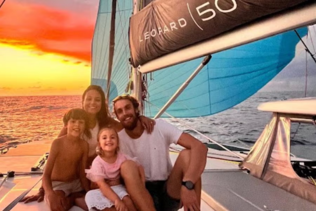 Family on a Leopard 50
