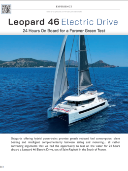 Multihulls World test Electric Leopard 46